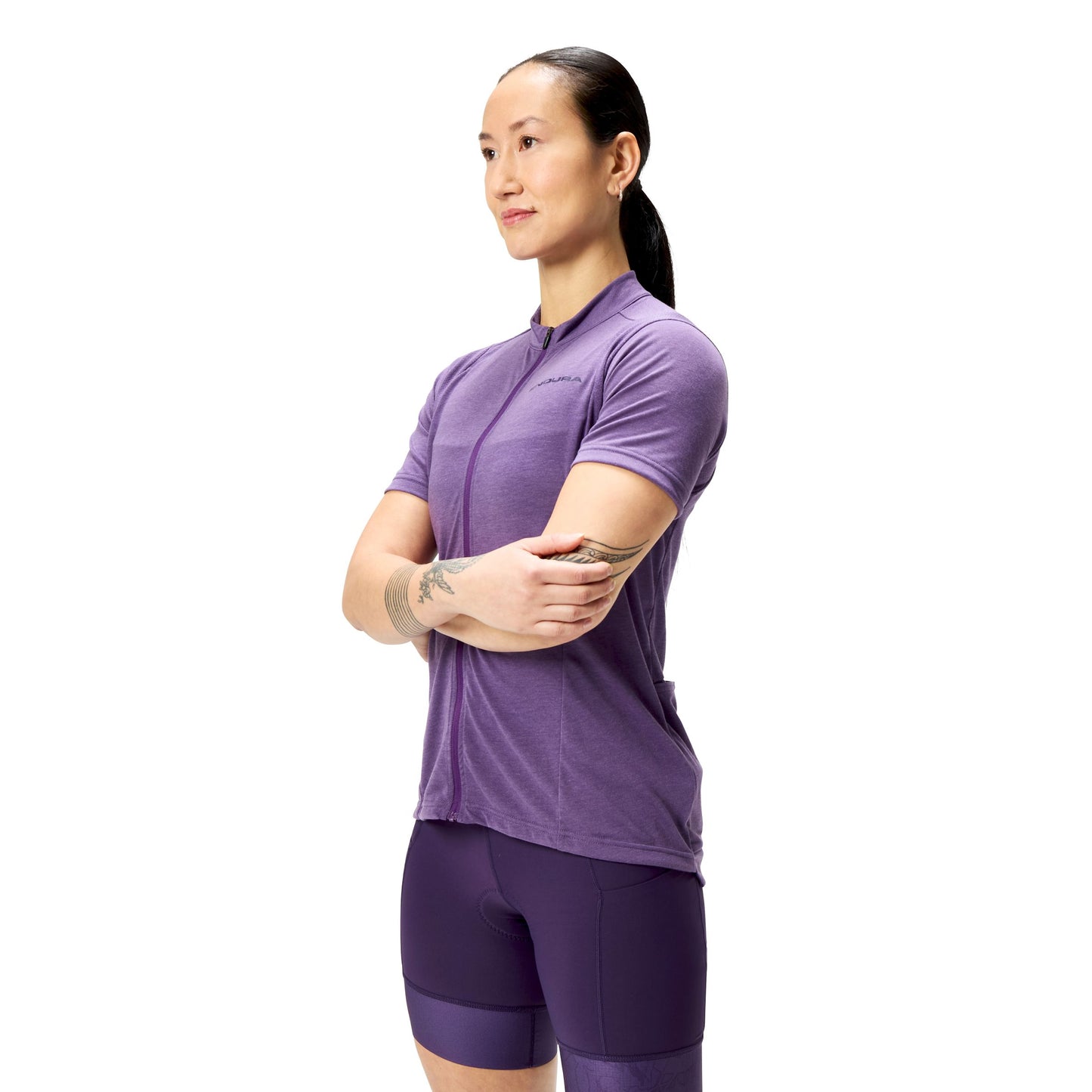 ENDURA LOOP Ladies Short Sleeve Jersey Purple 2025