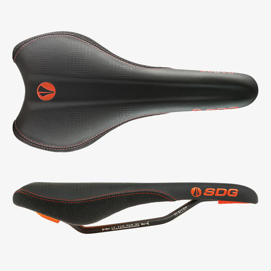 Saddle SDG RADAR MTN Rails Titanium-Alu Black/Orange
