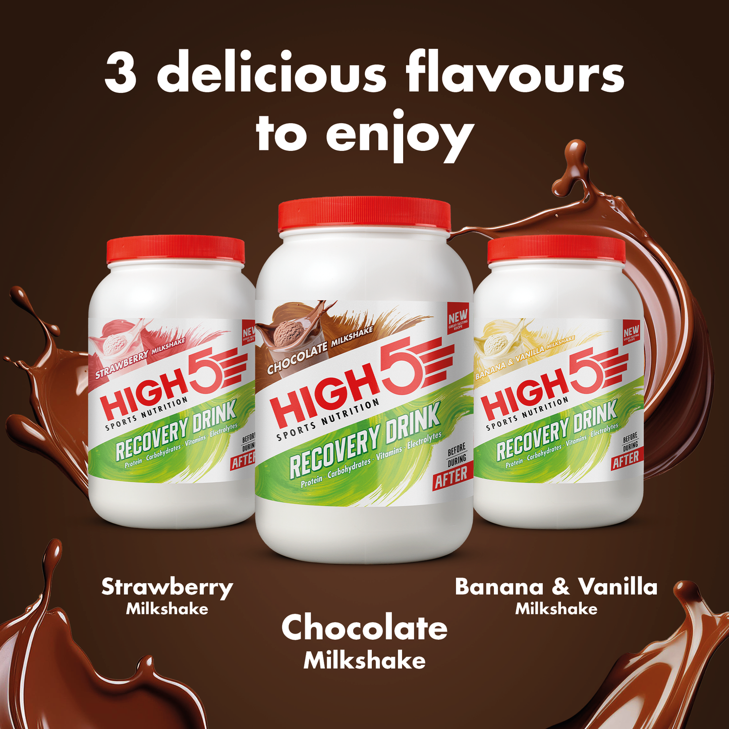 HIGH5 RECOVERY DRINK (450g) Chocolate Milkshake