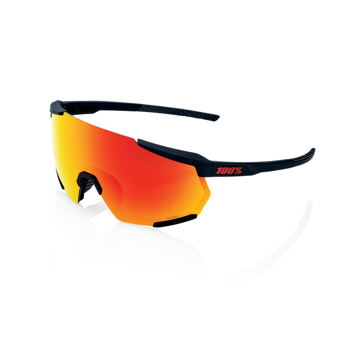 100% RACETRAP 3.0 Soft Tact Black Hiper Multilayer Mirror Red beskyttelsesbriller