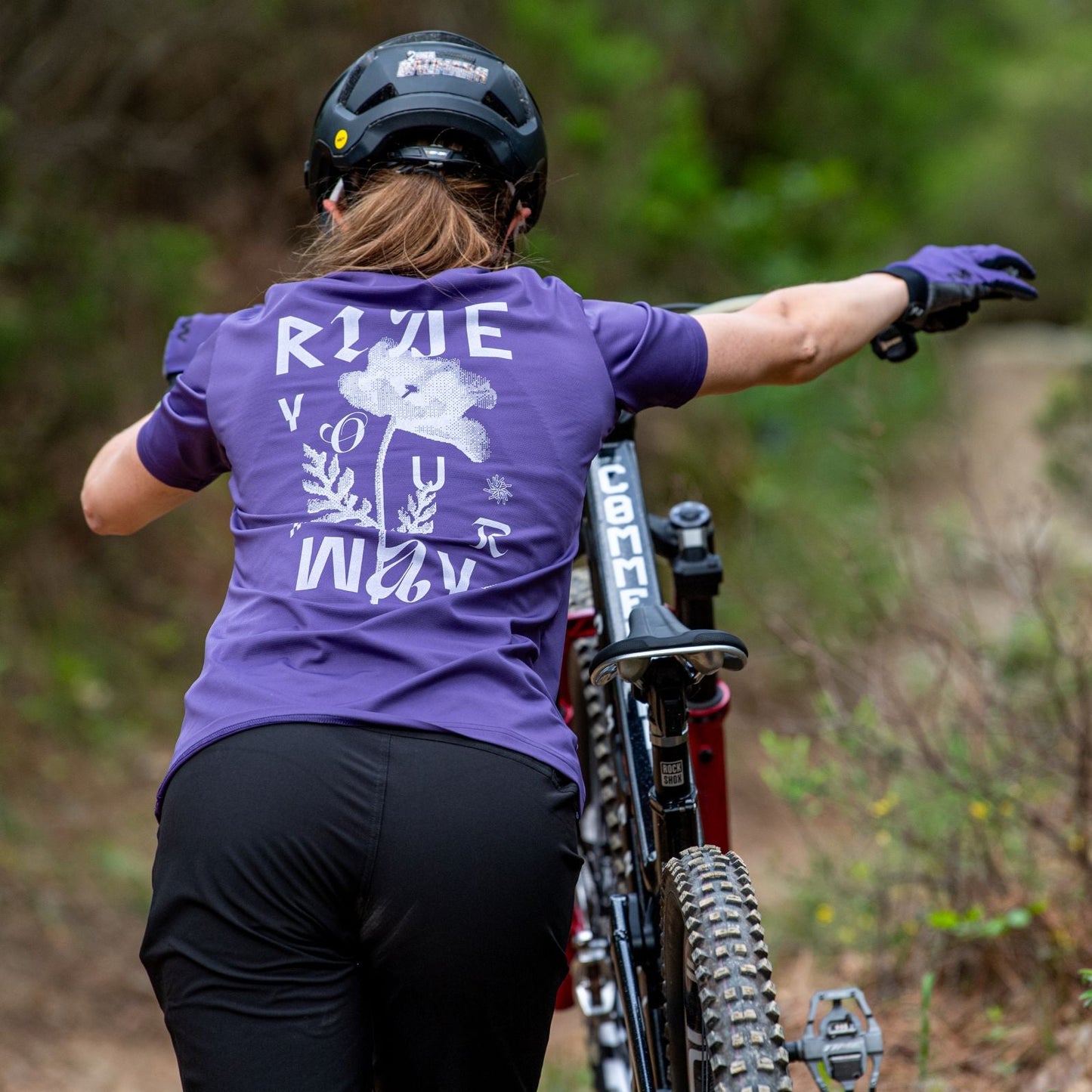 NORTHWAVE XTRAIL 2 kortærmet dametrøje lilla