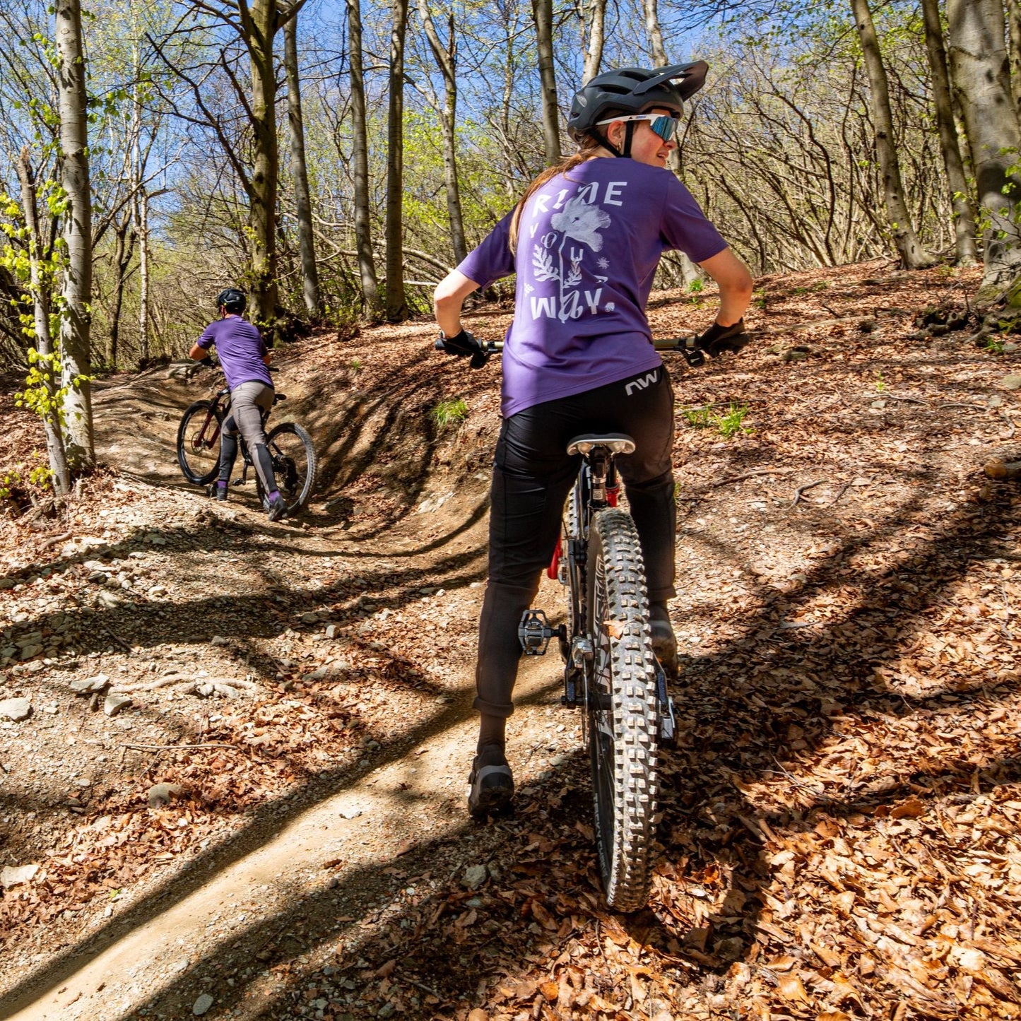 NORTHWAVE XTRAIL 2 kortærmet dametrøje lilla