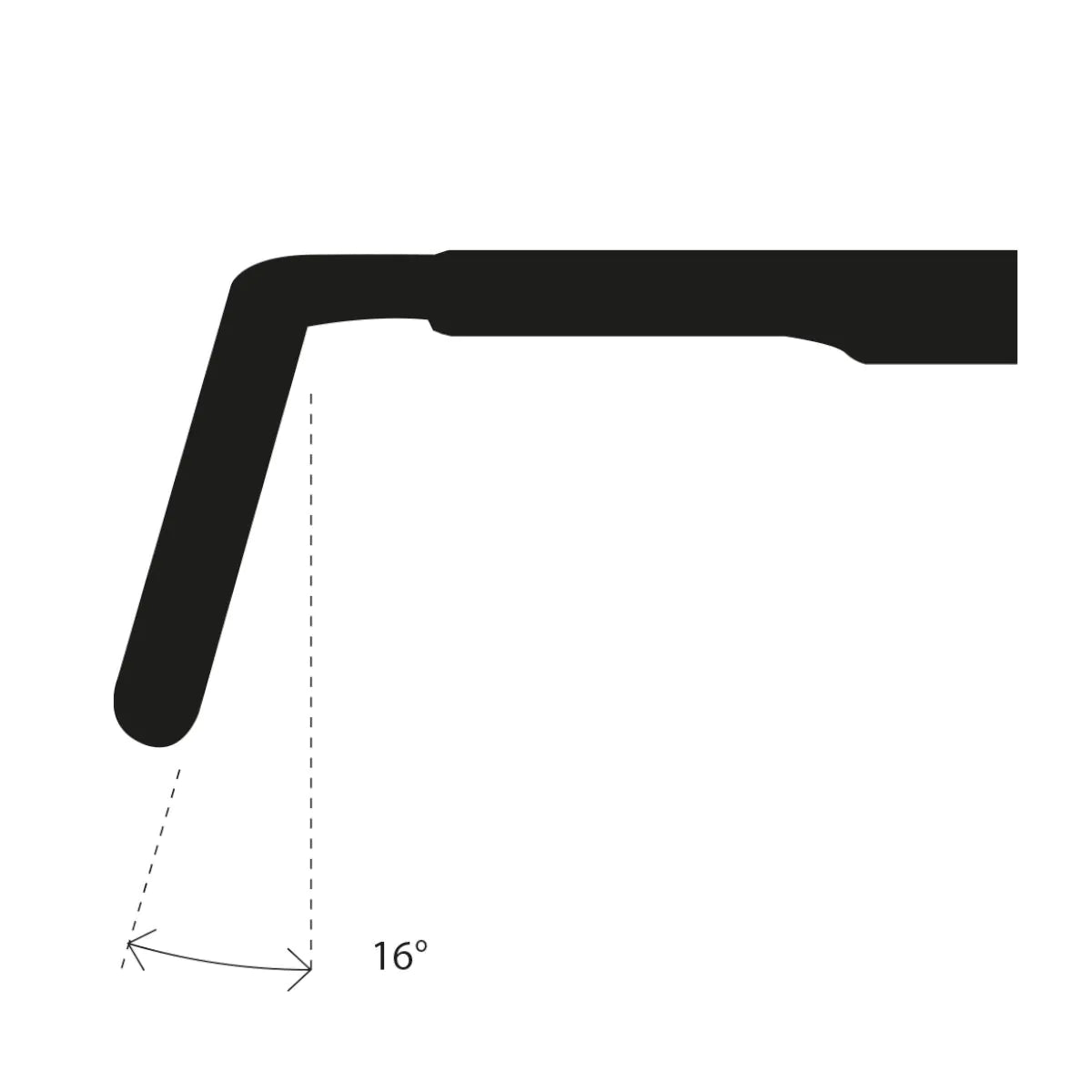 Gravel DEDA SUPERZERO CARBONE UD POB Finish Flare 16° styr