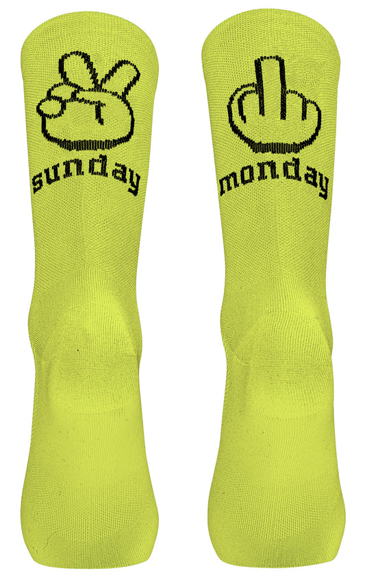 NORTHWAVE SUNDAY MONDAY-strømper Fluo Yellow