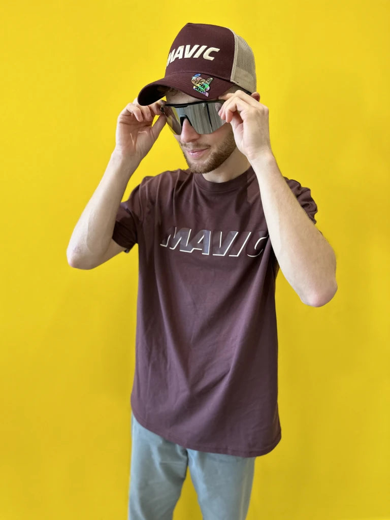 MAVIC CORPORATE LOGO Aubergine T-shirt