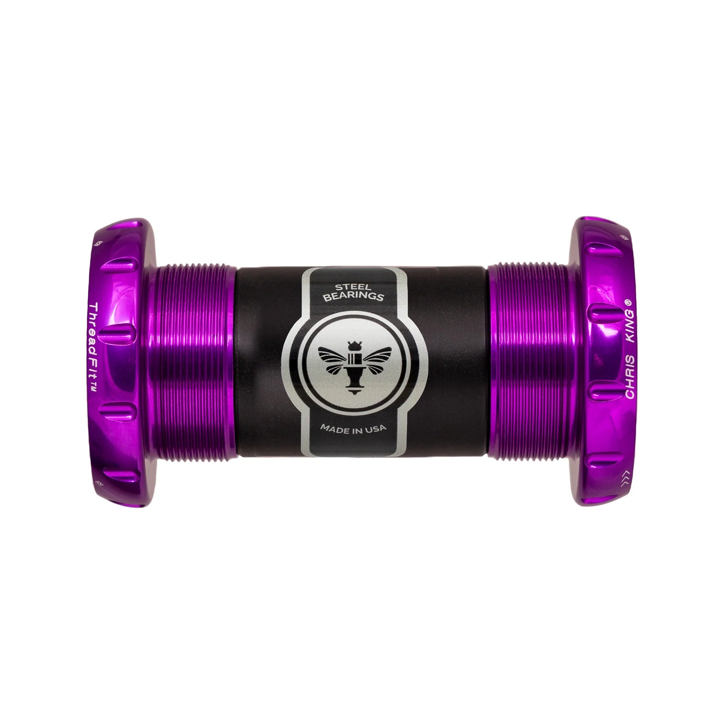 CHRIS KING ThreadFit 30 68/73mm Purple kranksæt
