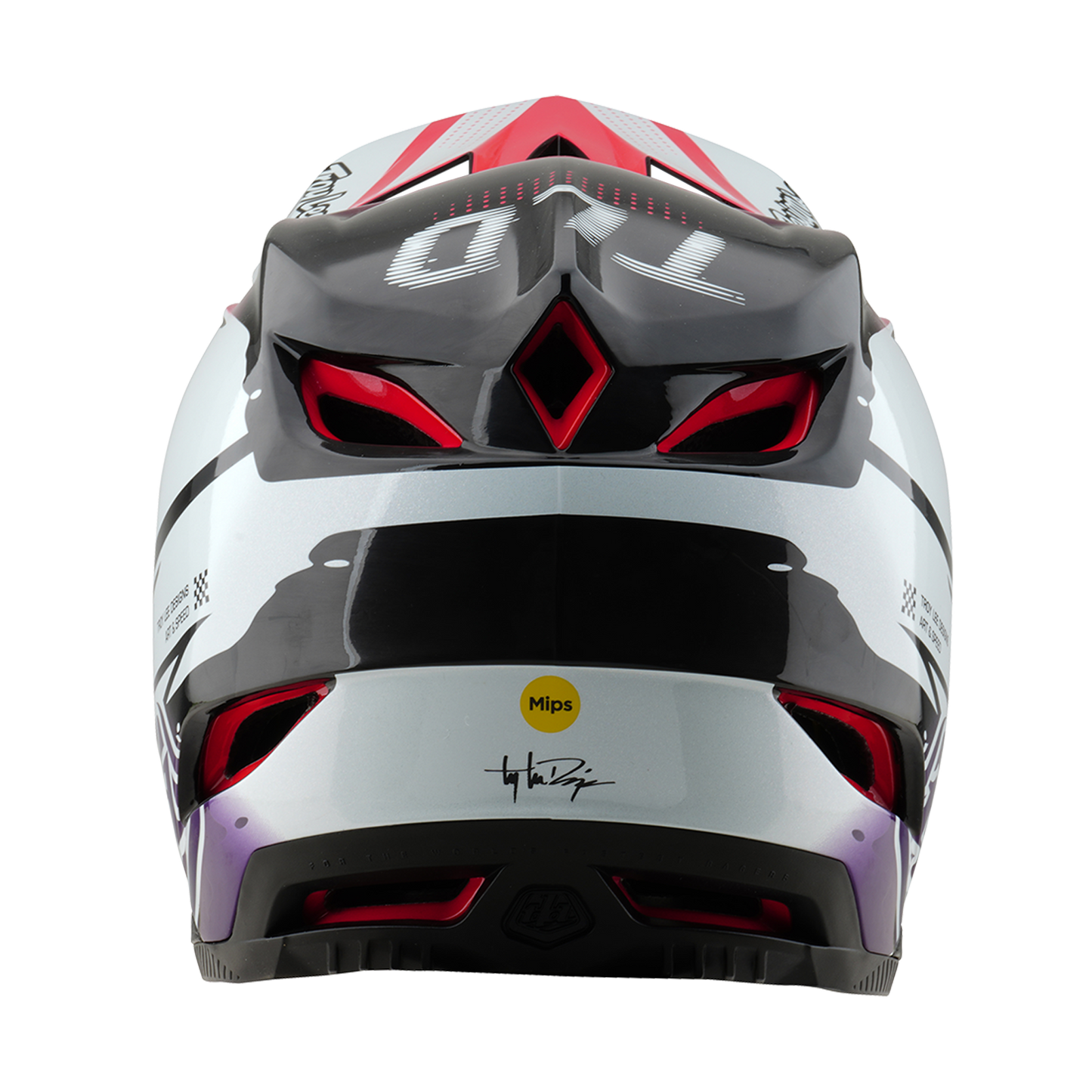 Troy Lee Design D4 CARBON MIPS Drip White MTB-hjelm
