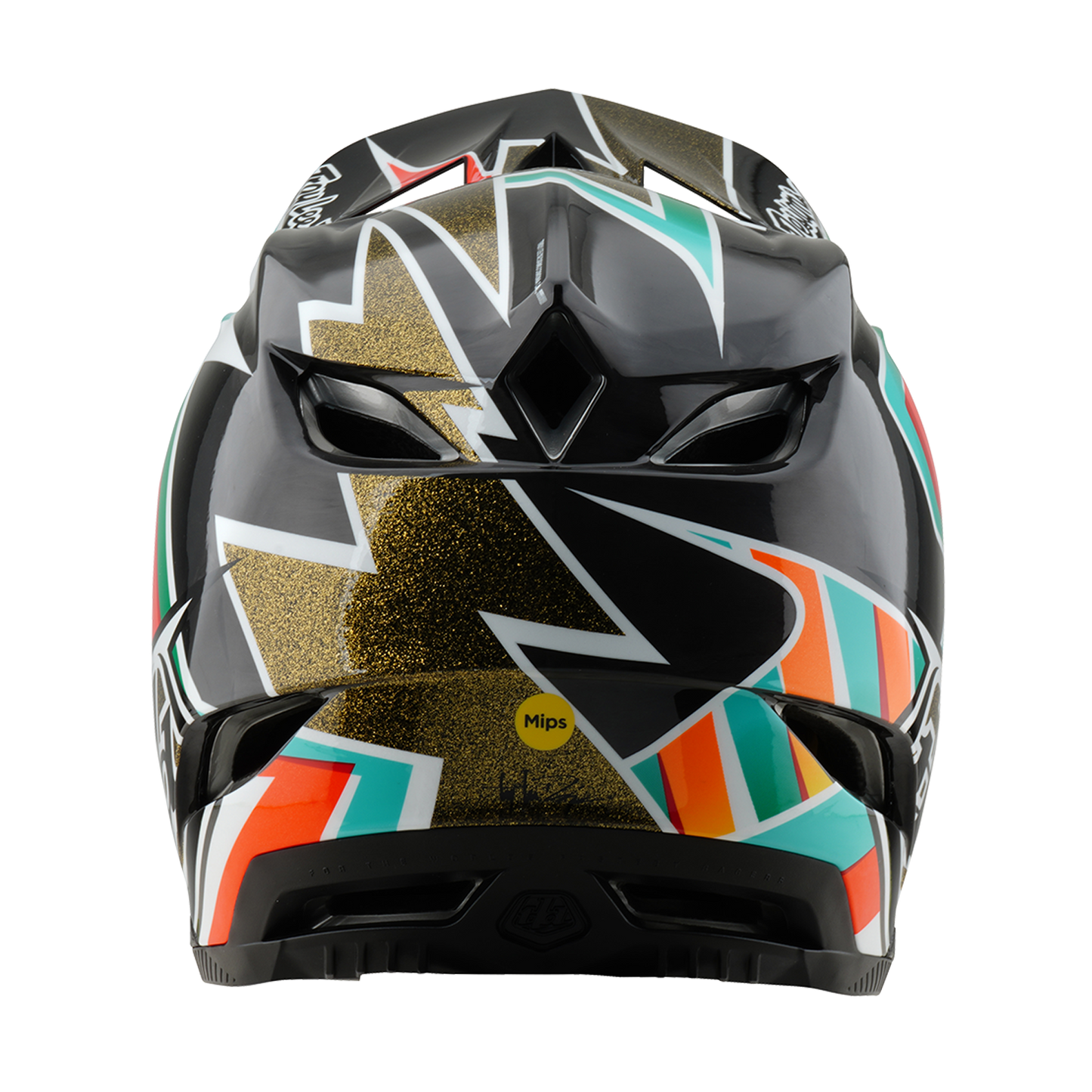 MTB Helmet TROY LEE DESIGNS D4 CARBON MIPS FRAMES Black/Gold