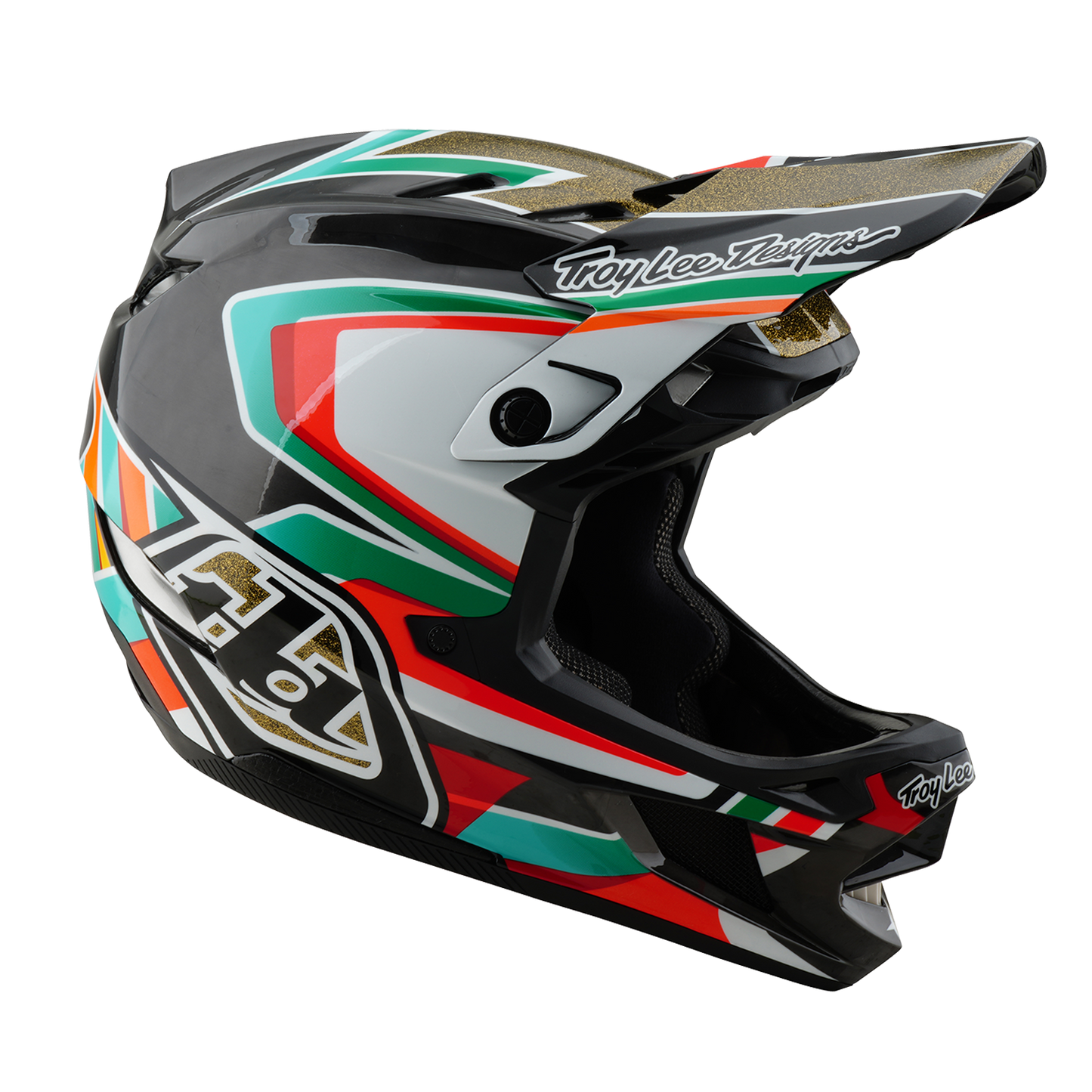 MTB Helmet TROY LEE DESIGNS D4 CARBON MIPS FRAMES Black/Gold