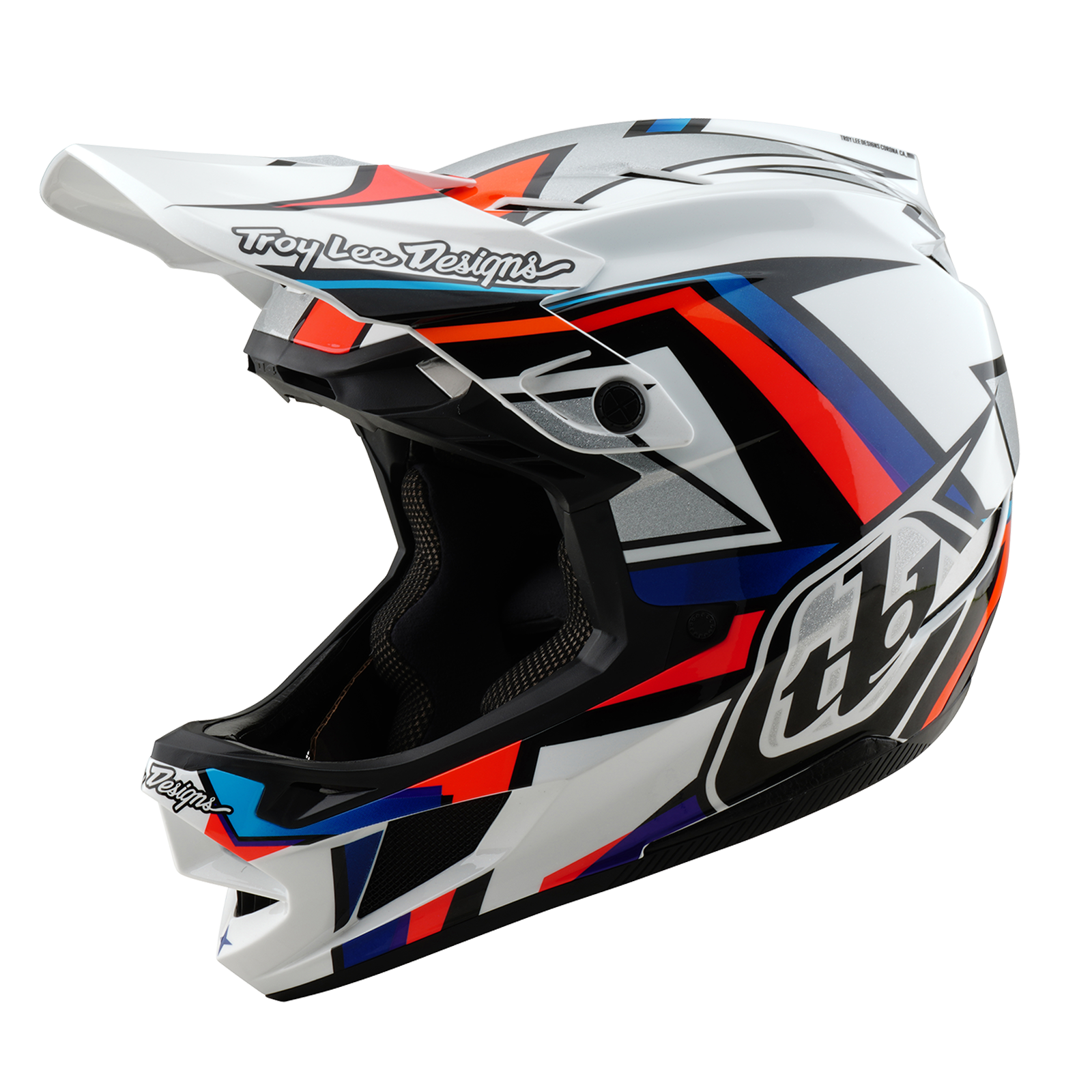 MTB Helmet TROY LEE DESIGNS D4 COMPOSITE FRAMES White/Grey