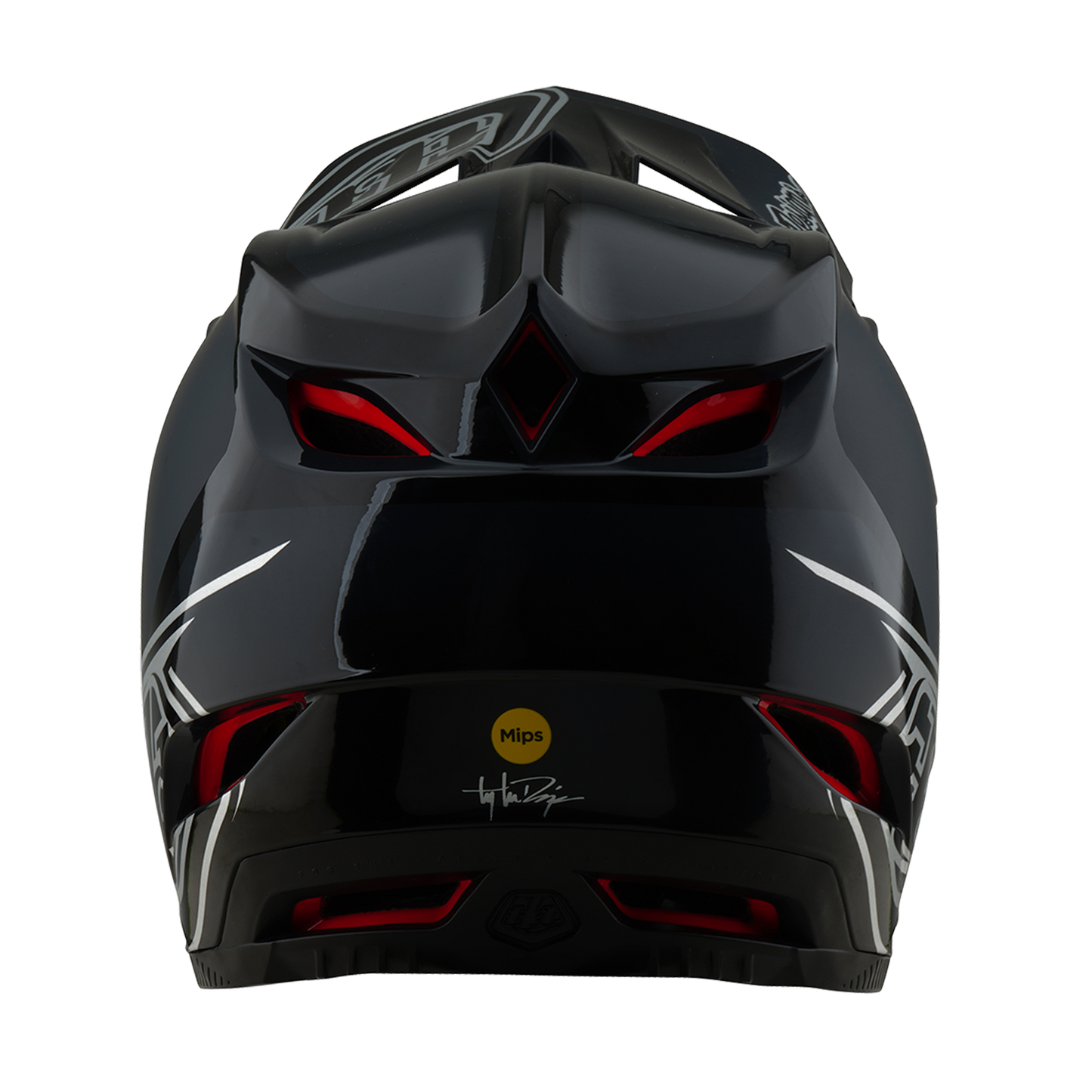 Troy Lee Design D4 POLYACRYLITE SHADOW MTB-hjelm Sort 2025