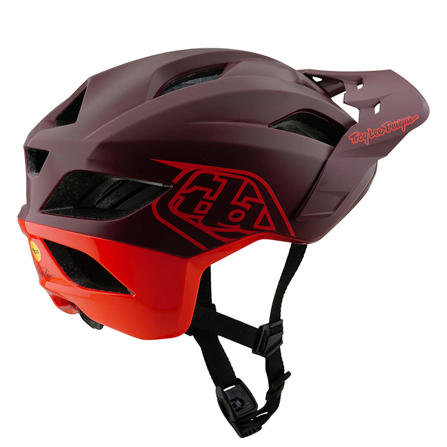 MTB-hjelm Troy Lee Design FLOWLINE SE MIPS Bordeaux/Rød