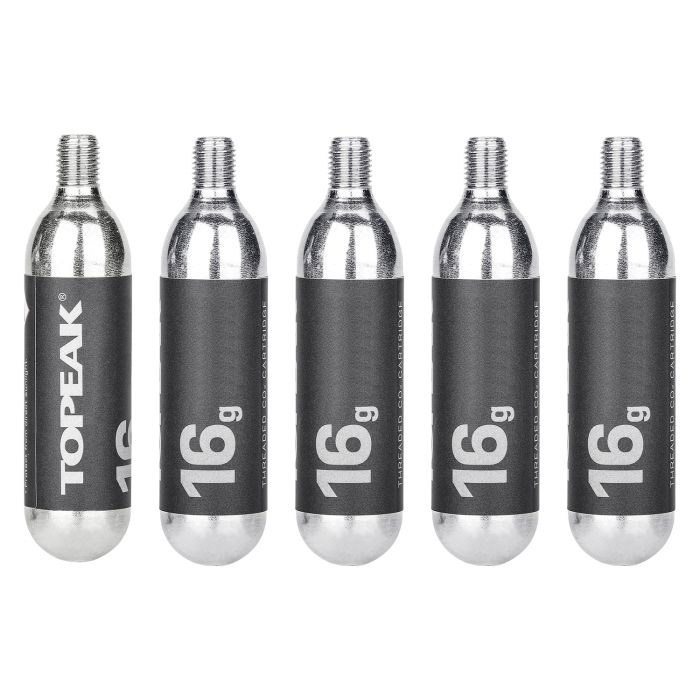TOPEAK CO2-patroner med gevind 16g (5 stk.)
