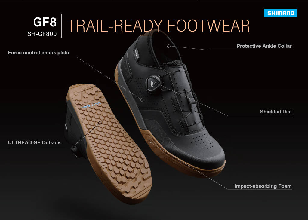SHIMANO GF800 MTB-sko Sort/Amber