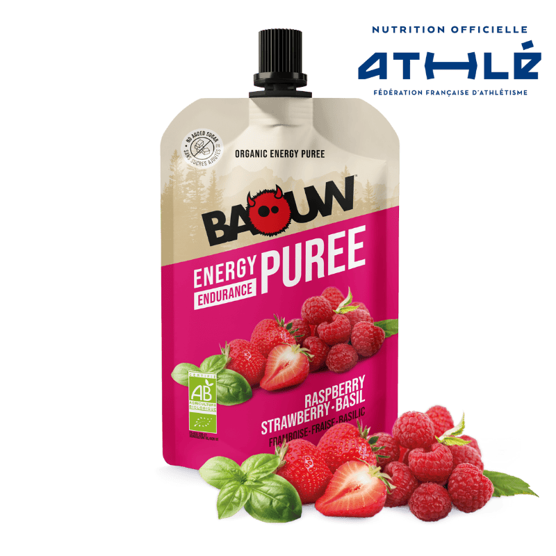 BAOUW Organic Recipe Raspberry/Strawberry/Basil Purée (90g)