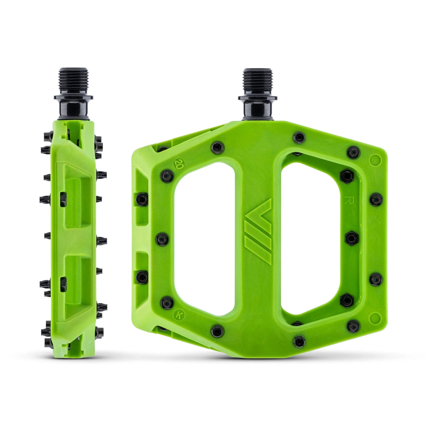 DMR V11 flade pedaler Grøn