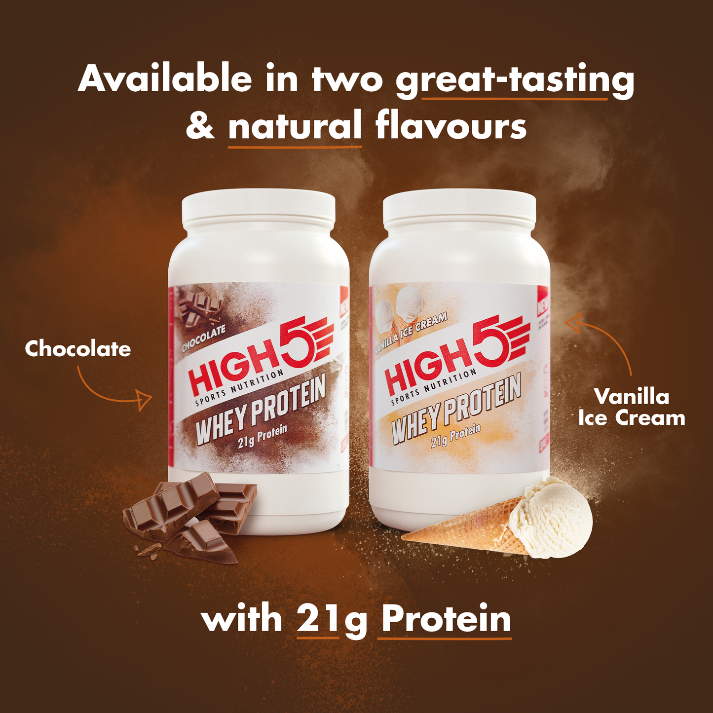 HIGH5 WHEY PROTEIN Recovery Drink (700g) Vanilla ice cream