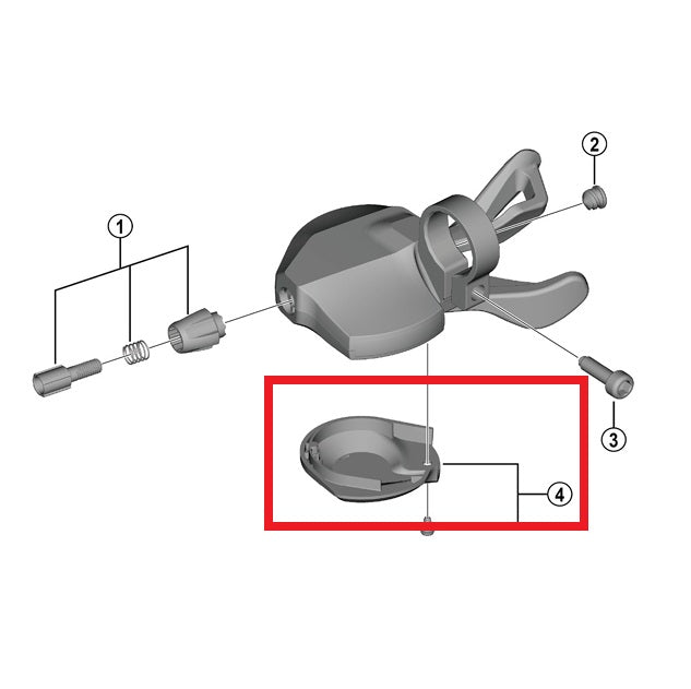 SHIMANO U4010 Dæksel til højre håndtag