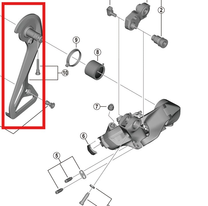 SHIMANO DURA-ACE RD-R9250 External Rear Derailleur Clevis and Mounting Screws