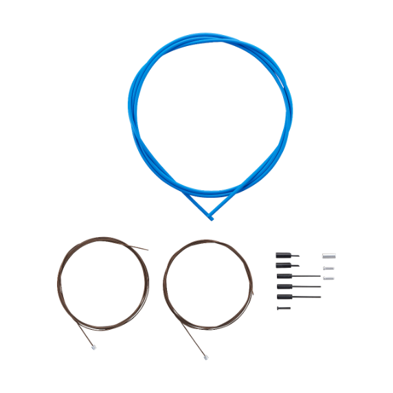 SHIMANO DURA-ACE 9000 Polymer Blue Derailleur kabel- og slangesæt