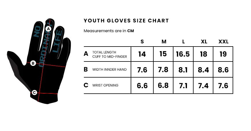 DHARCO GRAVITY ROCKNROLLA Junior Gloves Black