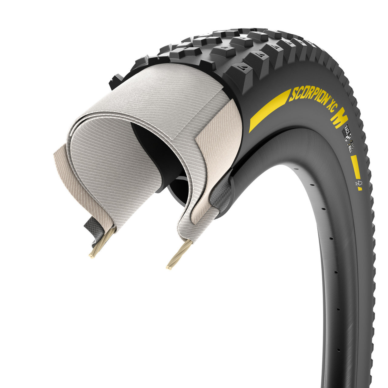 PIRELLI SCORPION RACE XC M ProWall 29x2.40 Tubeless Ready Soft Yellow Team Edition-dæk