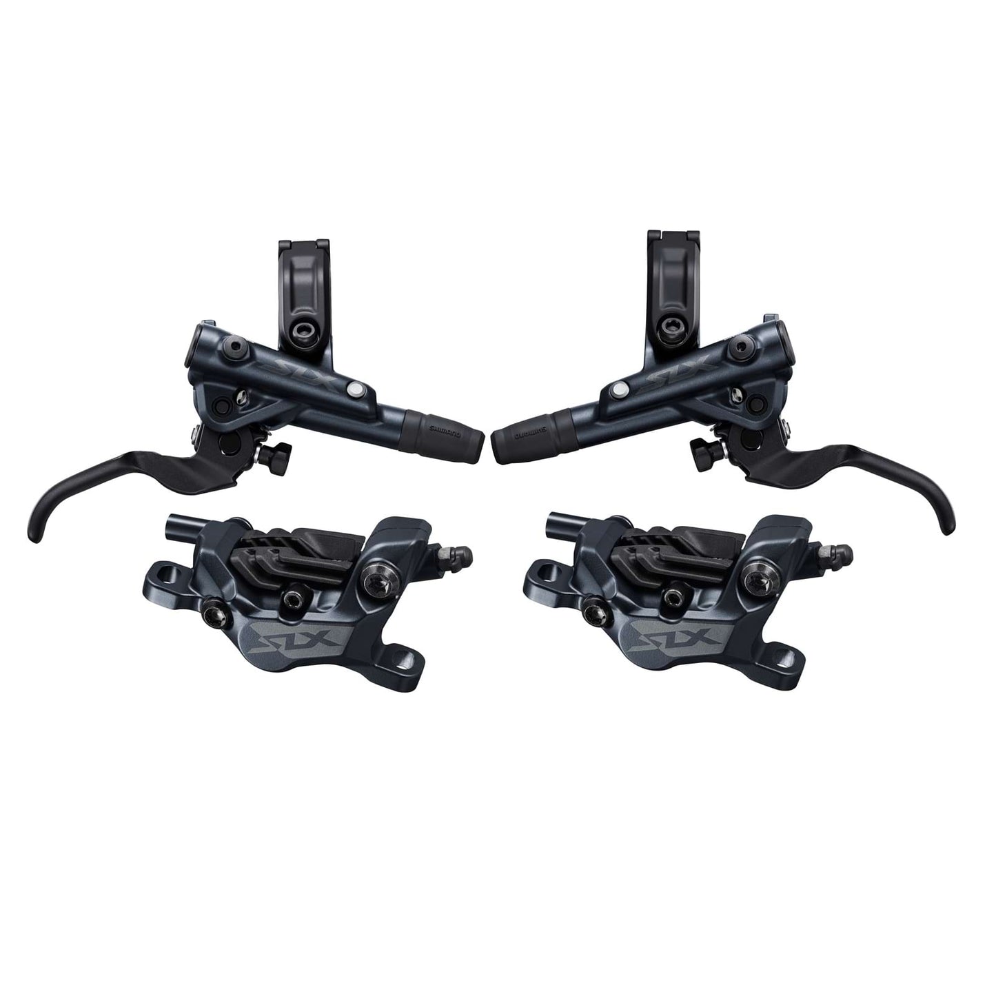 Par SHIMANO SLX M7120 4 stempel J-KIT Discless ventilerede bremseklodser
