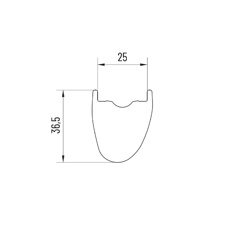 Par MICHE CARBO GRAFF EVO DISC Tubeless Ready-hjul (centerlås)