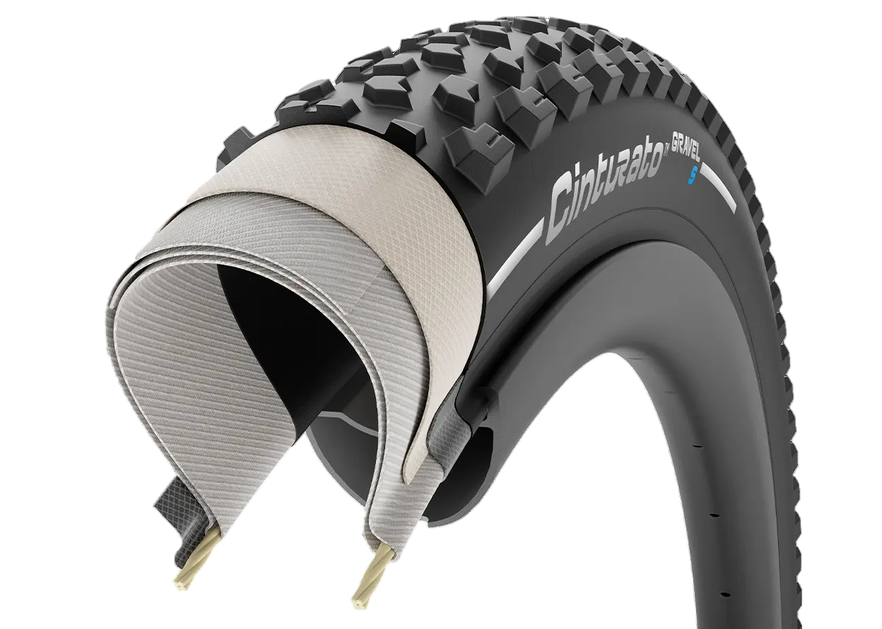 PIRELLI CINTURATO GRAVEL S 700x40c Tubeless Ready Sort dæk