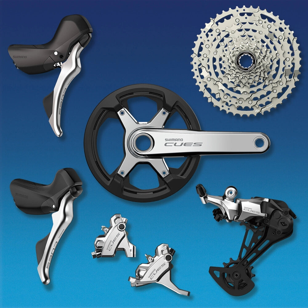 Kassette 10 Gear SHIMANO CUES CS-LG400 Linkglide - Polish Silver-udgave