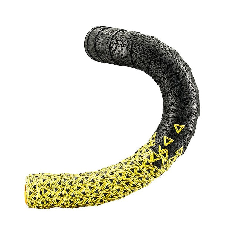 Styrbånd DEDA LOOP + END-PLUG Sort/Gul