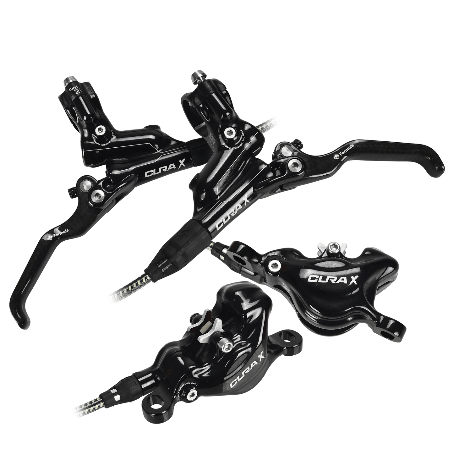 Pair of FORMULA CURA X Black brakes