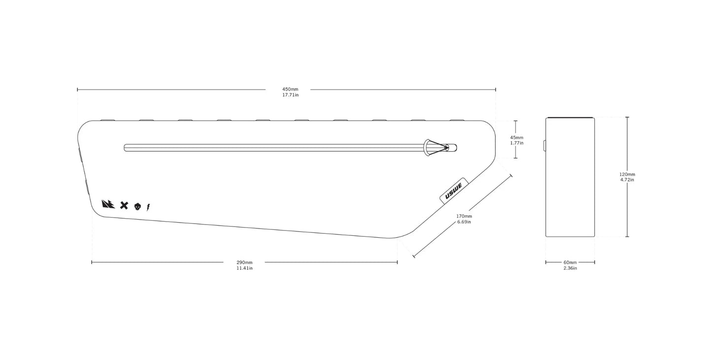 Rammetaske USWE FRAME TUBE LARGE 3.4 L