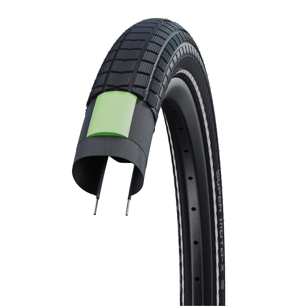 SCHWALBE SUPER MOTO-X 27.5x2.80 ADDIX DD RaceGuard Tubetype Rigid-dæk
