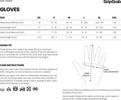 GRIPGRAB RIDE RC MAX Short Gloves White