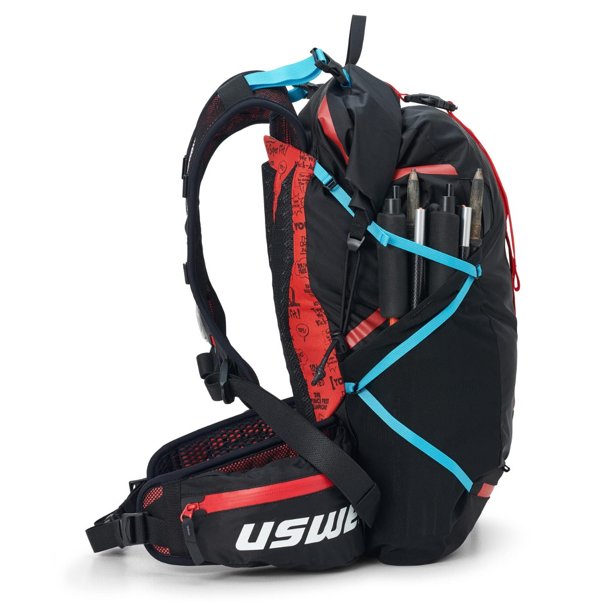 USWE HAJKER 18 L Backpack Black/Red