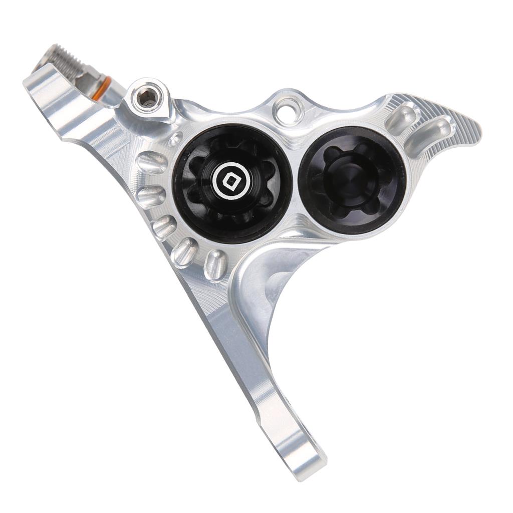 Hydraulisk bremsekaliber foran HOPE RX4+ FMF (+20) 70mm 4 stempler DOT Sølv