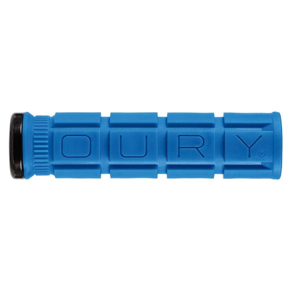 OURY Lock-on V2 135 mm blå greb