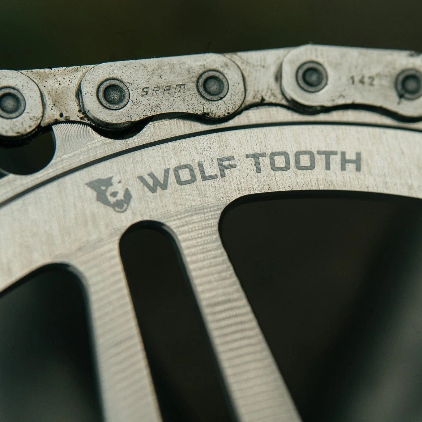 Mono WOLF TOOTH Direct Mount SRAM 8 Hole Raw Silver Chainring