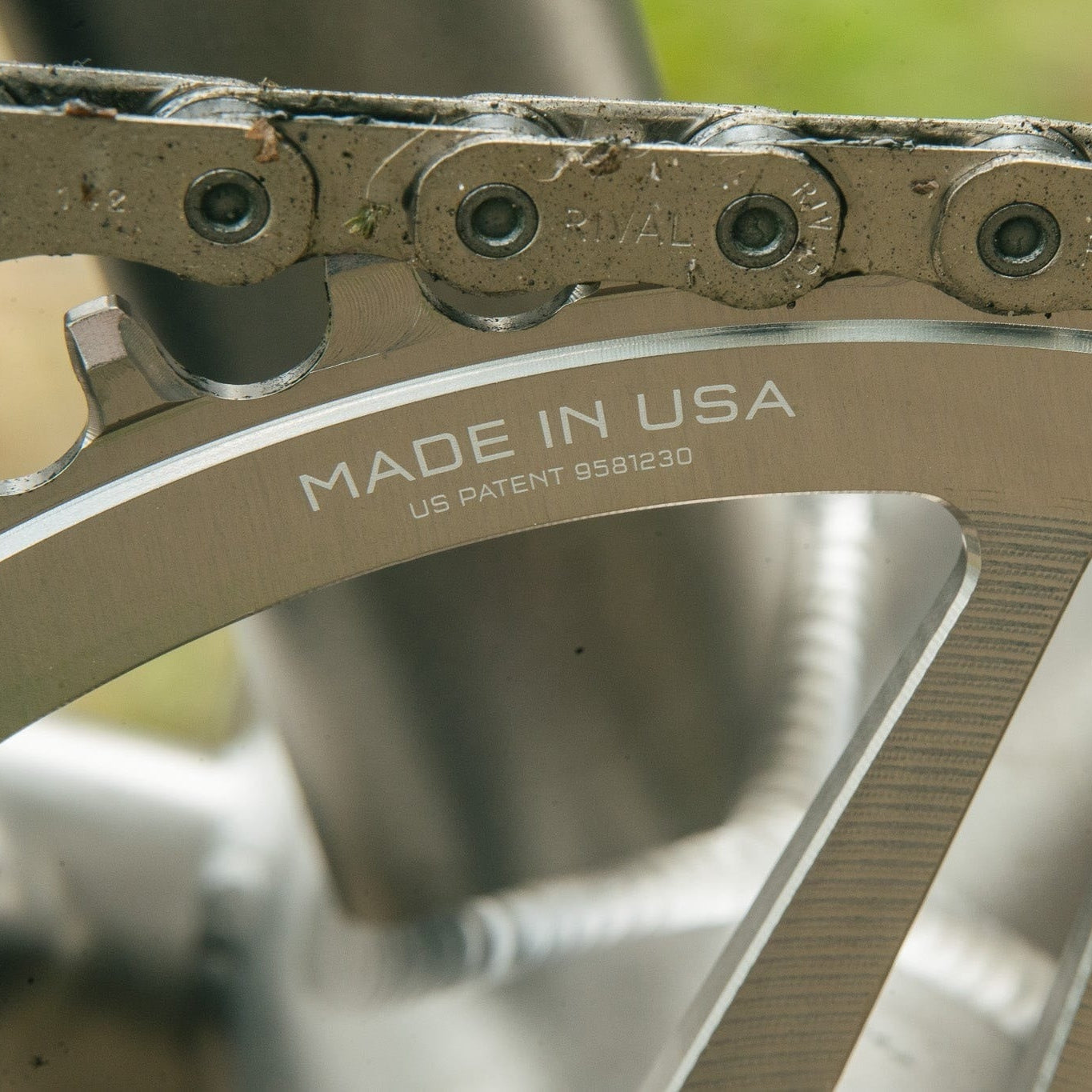 Mono WOLF TOOTH Direct Mount SRAM 8 Hole Raw Silver Chainring