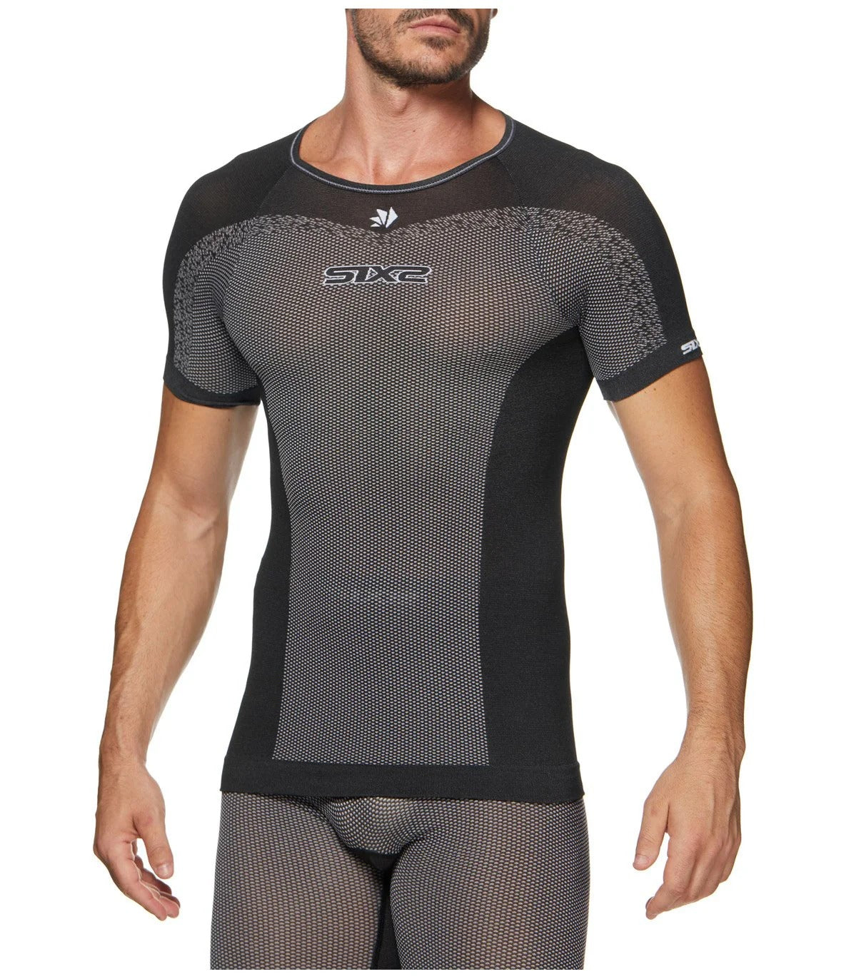 SIXS TS1L BT kortærmet undertøj Carbon Black