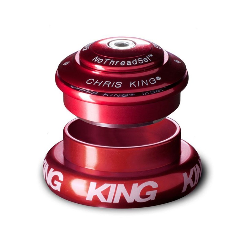 Semi-integreret/eksternt headset CHRIS KING INSET 7 1"1/8-1.5" ZS44/EC44 Red