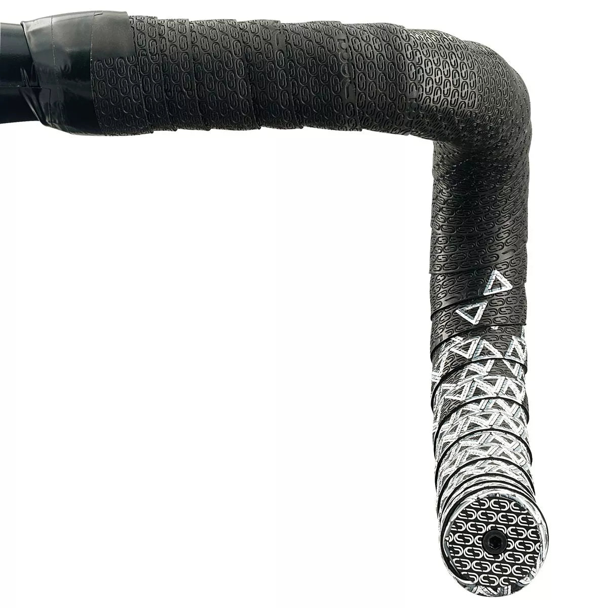 DEDA LOOP + END-PLUG bøjlebånd, sort/sølv