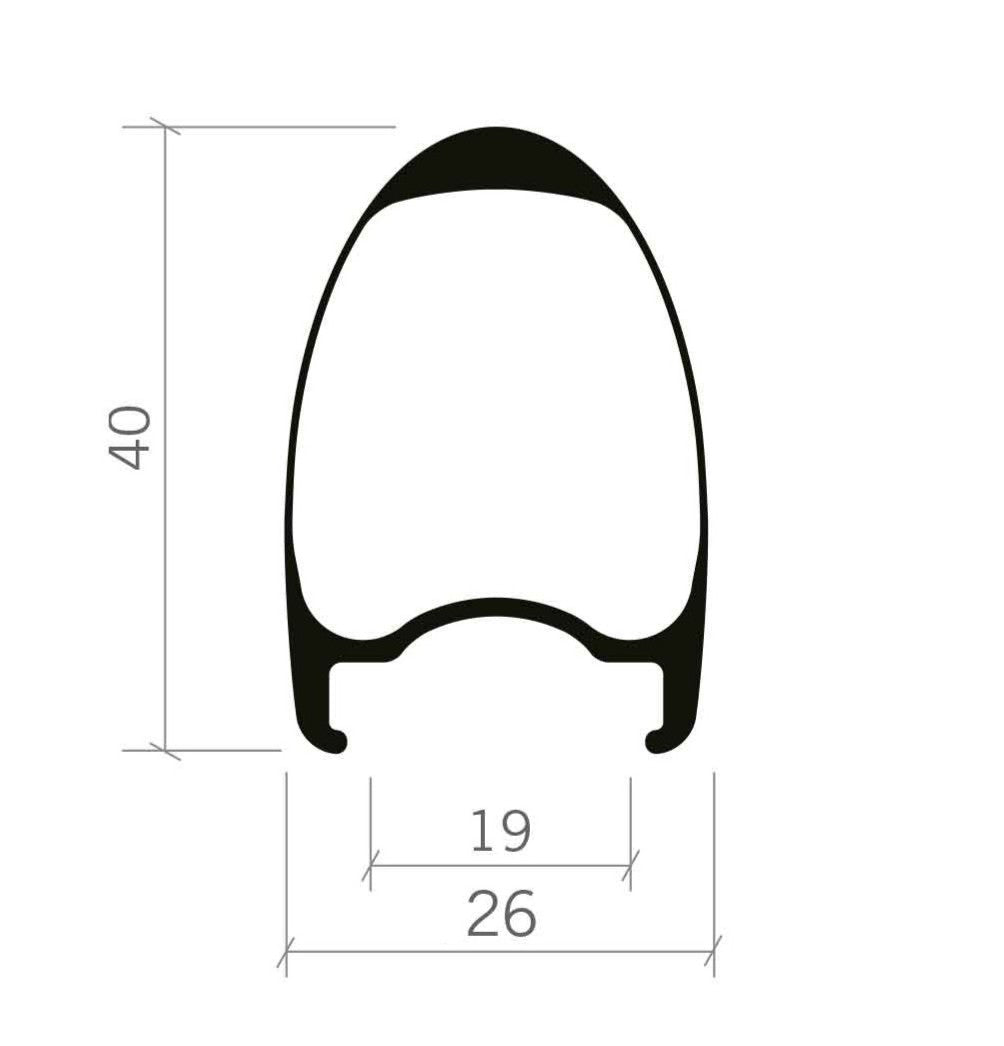 Pair of VISION METRON 40 SL Tubeless Ready Wheels (Center Lock)