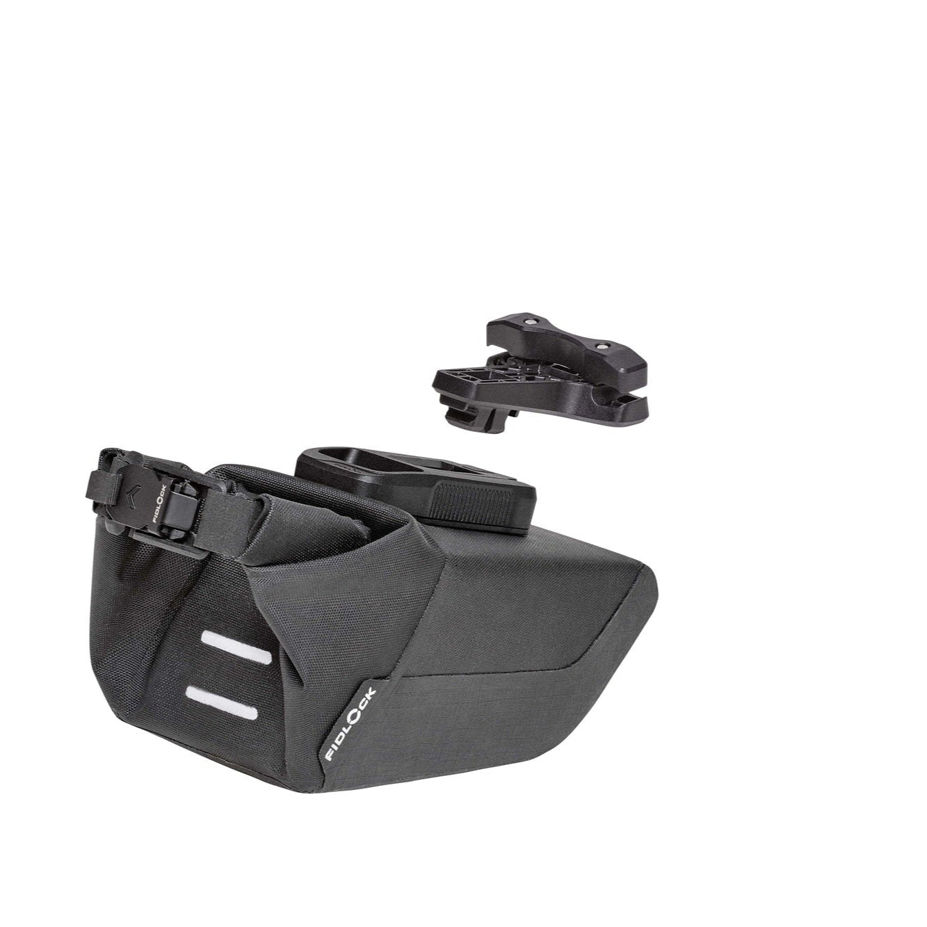 Sadeltaske + Support FIDLOCK PINCLIP SET Sort