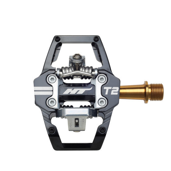 HT Components ENDURO T2T Titanium-pedaler Sort