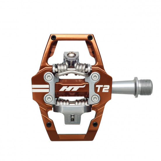 HT COMPONENTS ENDURO T2 Bronze-pedaler