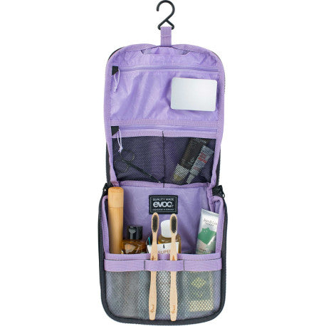 EVOC WASH POUCH toilettaske sort/lilla