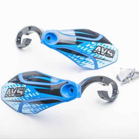 AVS KIT DECO hand protector (hinged aluminium bracket) Dark Blue Black