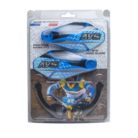 AVS KIT DECO hand protector (hinged aluminium bracket) Dark Blue Black